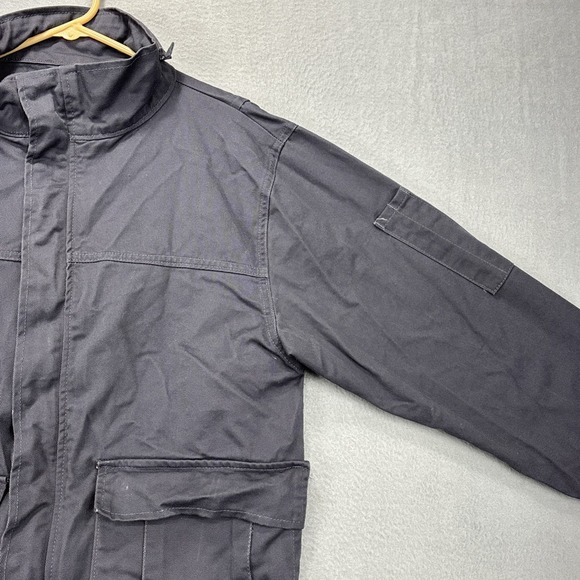 Steelguard Pro FR‎ Jacket Mens S Blue Flame Resistant Work Coat Full Zip/snap - Picture 9 of 15